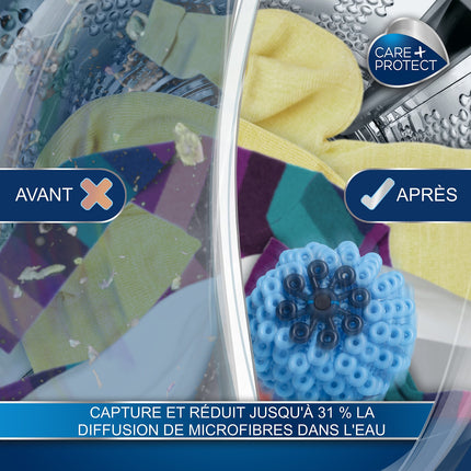 Balle de lavage CARE+PROTECT Balle anti-microfibres CARE+PROTECT