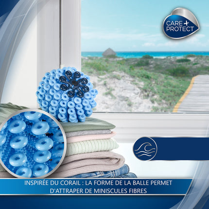 Balle de lavage CARE+PROTECT Balle anti-microfibres CARE+PROTECT