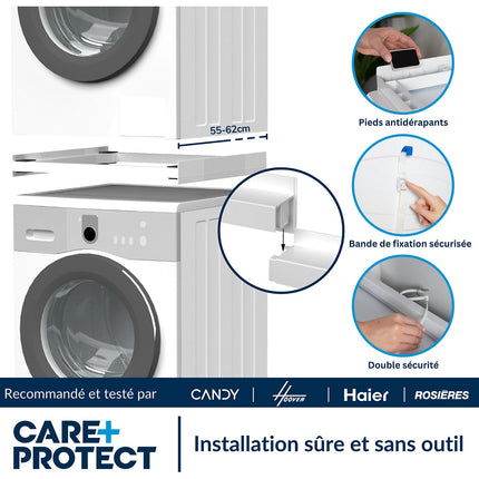 Kit de superposition CARE+PROTECT De superposition universel (Lave-linge a CARE+PROTECT