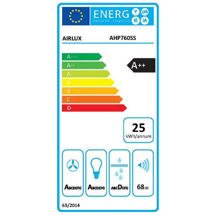 Hotte décorative murale AIRLUX AHP760SS