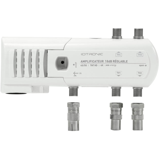 Amplificateur TV TELEVES intérieur 4 TV 18db réglable avec LED