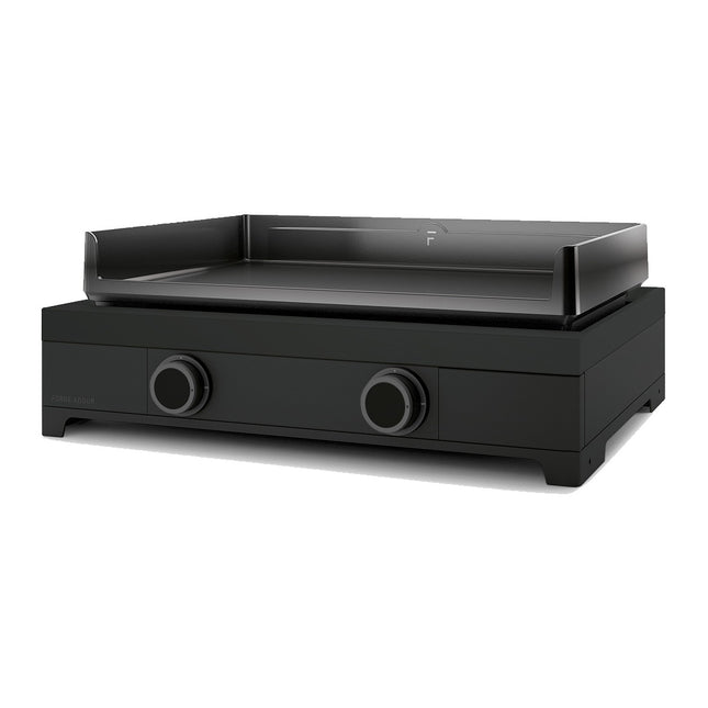 Plancha gaz FORGE ADOUR modern G 60 A N noir 2 brûleurs à poser, 60.5x42 cm
