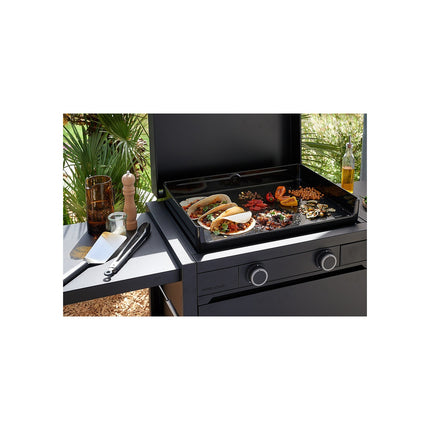 Plancha gaz FORGE ADOUR modern G 60 A N noir 2 brûleurs à poser, 60.5x42 cm