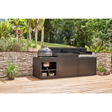 Meuble de cuisine extérieure FORGE ADOUR KAMADO SKAFN NOIR
