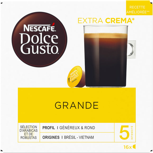 Capsules NESTLE NESCAFE grande X16 dolce gusto