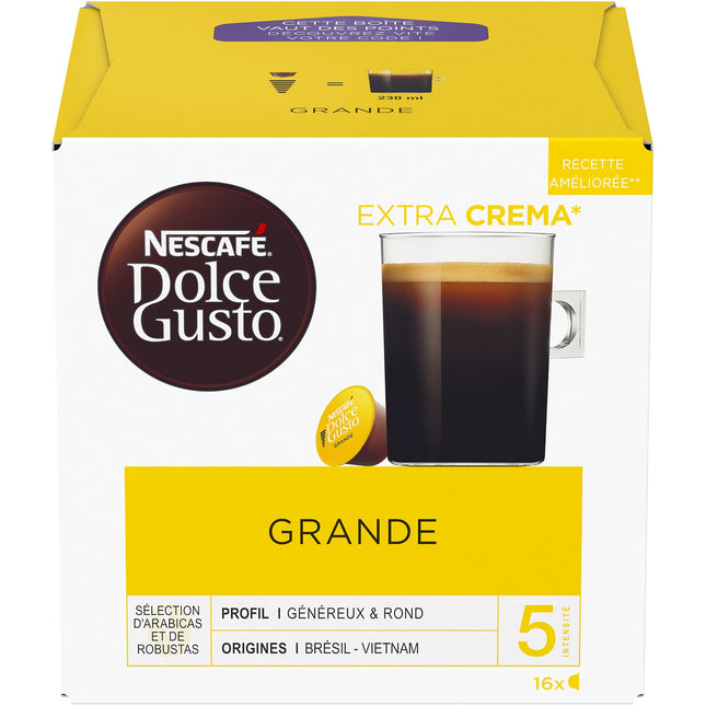 Capsules NESTLE NESCAFE grande X16 dolce gusto