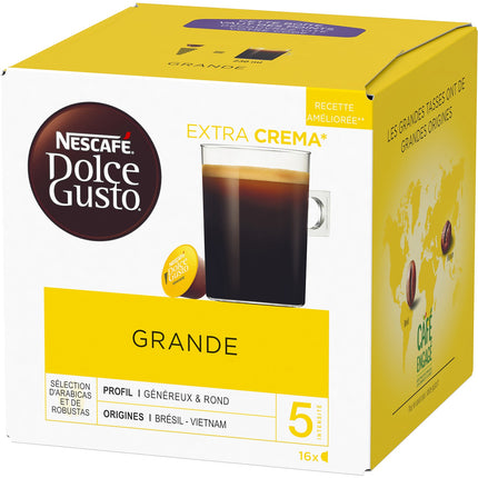 Capsules NESTLE NESCAFE grande X16 dolce gusto