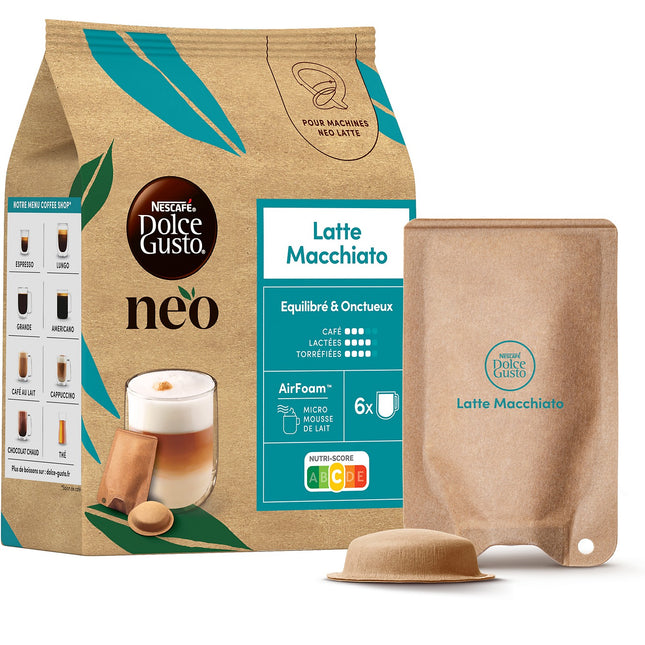 Dosette NESTLE NESCAFE DOLCE GUSTO NEO Latte Macchiato 6Pods + 6 sachets