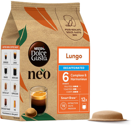 Dosette NESTLE NESCAFE DOLCE GUSTO NEO Lungo Décaffeina