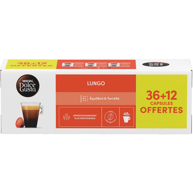 Dosette NESTLE DOLCE GUSTO LUNGO x36+12