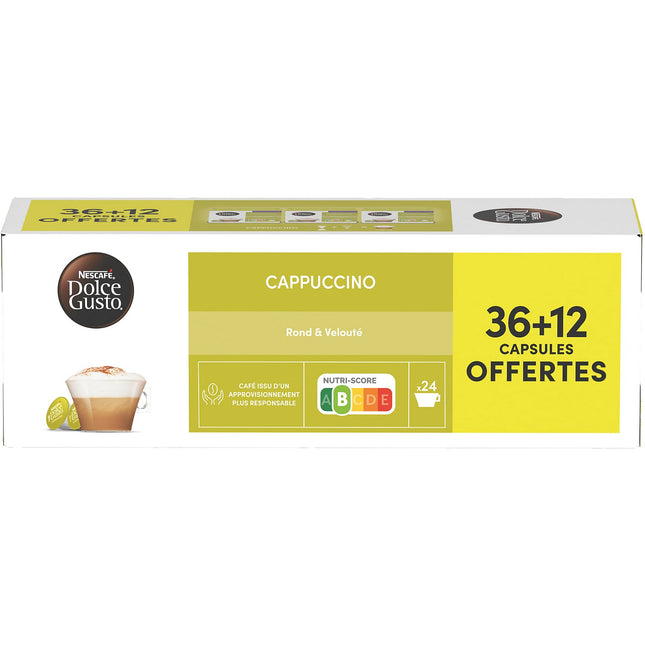 Dosette NESTLE DOLCE GUSTO CAPPUCCINO x36+12