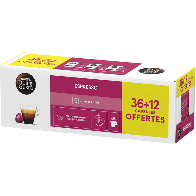 Dosette NESTLE DOLCE GUSTO ESPRESSO x36+12