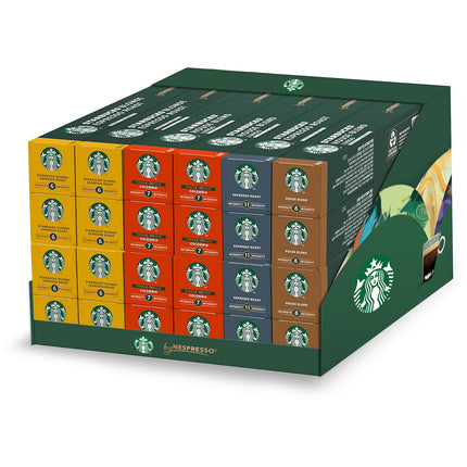 Capsules NESTLE STARBUCKS BY NESPRESSO Mix boites x24