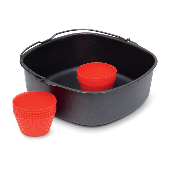 Plaque PHILIPS HD9945/01 Cuve 4.2L et moules à muffin pour Airfryers XL