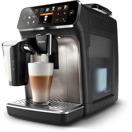 Expresso Broyeur PHILIPS EP5447/90 Machine à café à grain Grise Série 5400 LatteGo