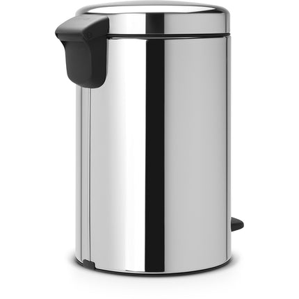 Poubelle de cuisine manuelle BRABANTIA Newlcon 12L Brilliant Steel A pedale