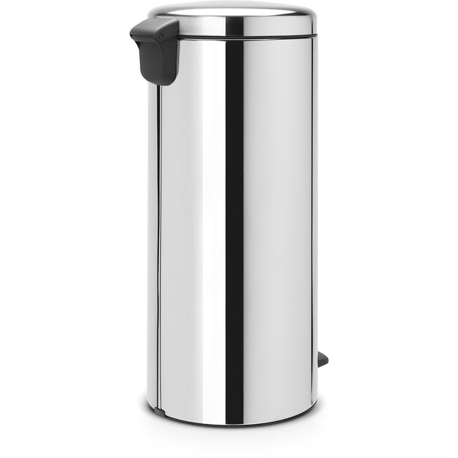 Poubelle de cuisine manuelle BRABANTIA pédale NewIcon 30L BrilliantSteel Silent