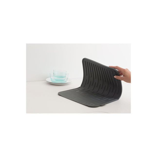 Tapis de séchage BRABANTIA Egouttoir en silicone Dark grey