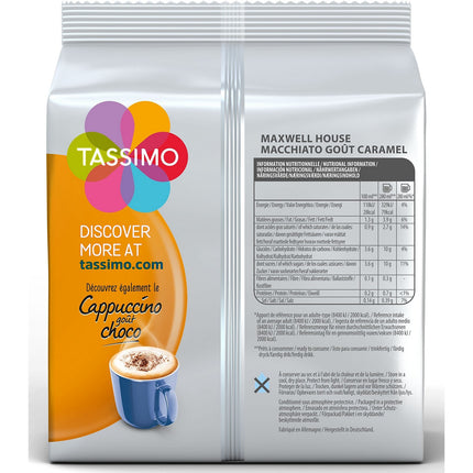 Dosette TASSIMO Café Maxwell House Macchiato Caramel X8