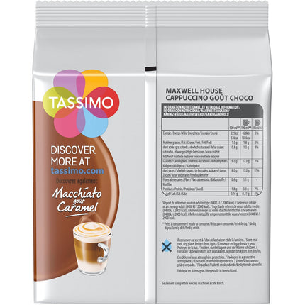 Dosette TASSIMO Café Maxwell House Cappuccino Choco X8