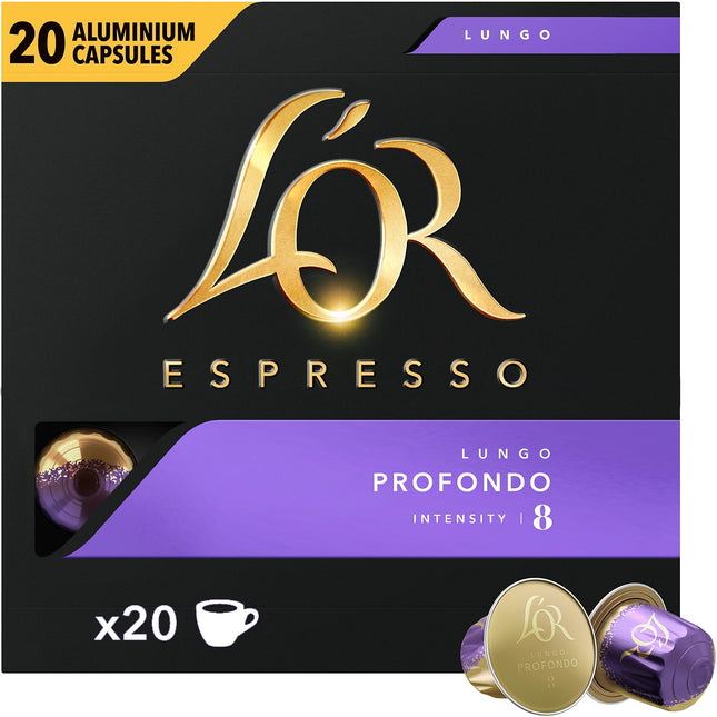 Capsules L'OR Espresso LUNGO PROFONDO x20 104g