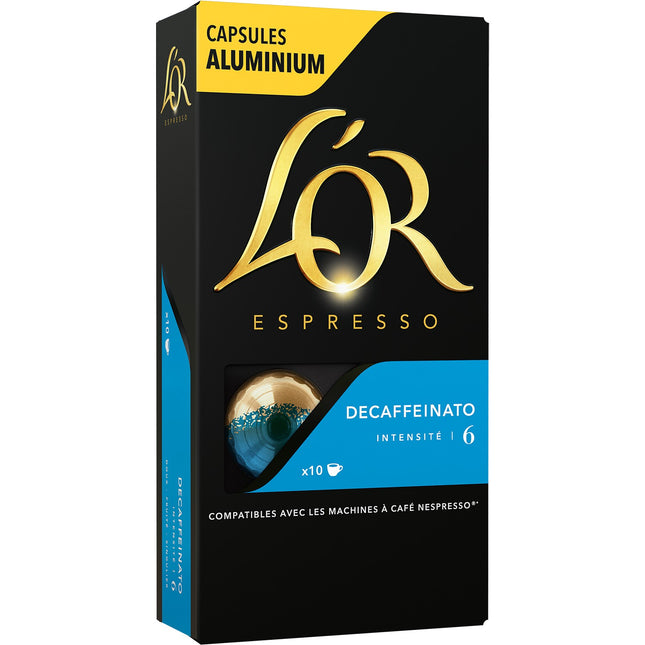 Capsules L'OR Espresso Café Decaféinato 6 X10