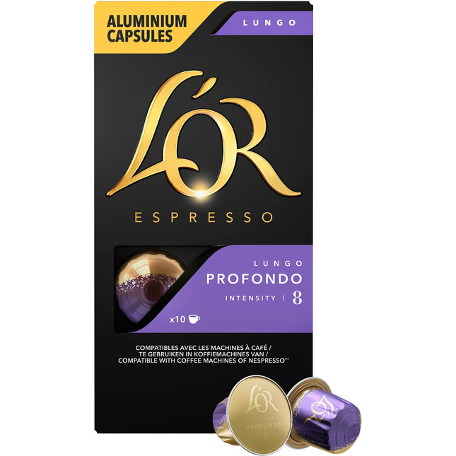 Capsules L'OR Espresso Café Lungo Profundo 8 X10