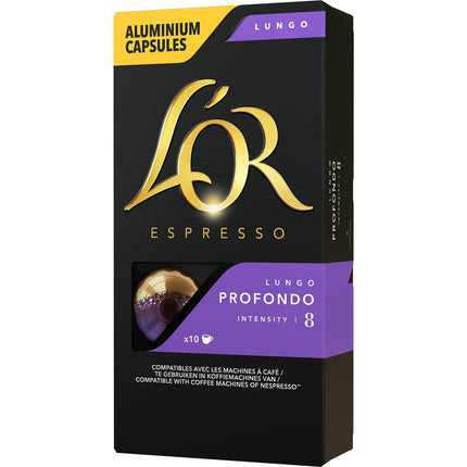 Capsules L'OR Espresso Café Lungo Profundo 8 X10