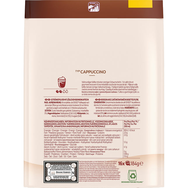 Dosette SENSEO Cappuccino x16 186g