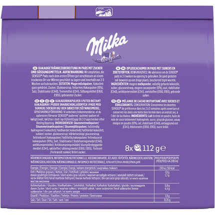 Dosette SENSEO MILKA x8