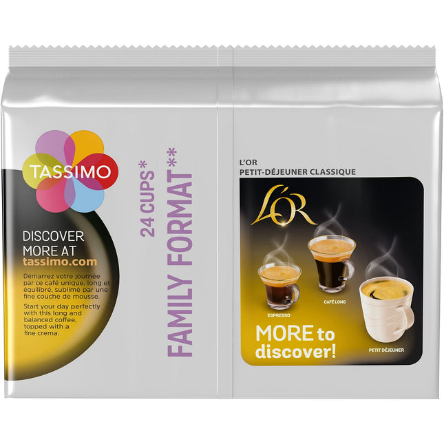 Dosette TASSIMO Petit Déjeuner CLASSIQUE x24