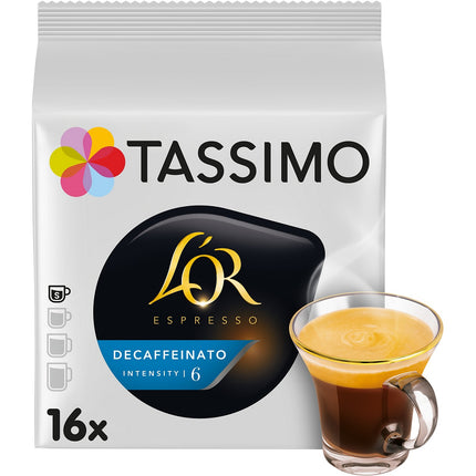 Dosette TASSIMO Café L'OR Decafeine X16