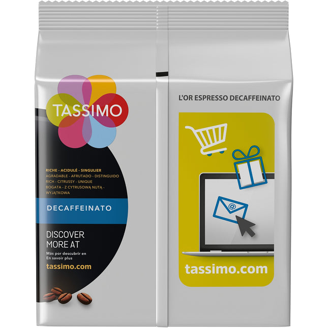 Dosette TASSIMO Café L'OR Decafeine X16