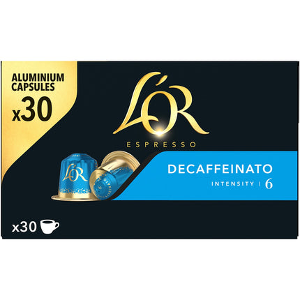 Capsules L'OR Espresso DECAFFEINATO x30 156g