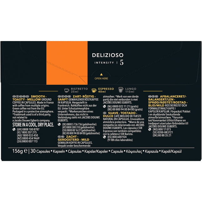 Capsules L'OR Espresso DELIZIOSO x30 156g