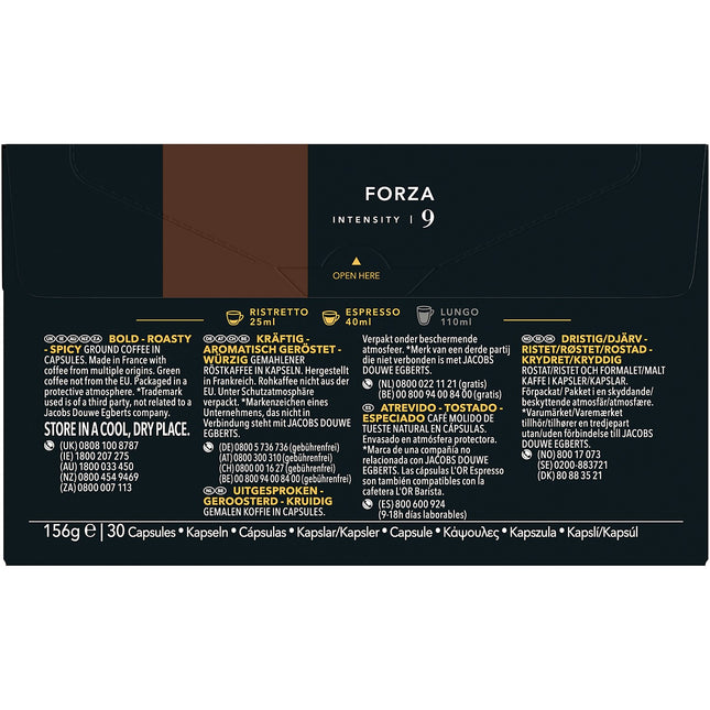 Capsules L'OR Espresso FORZA x30 156g