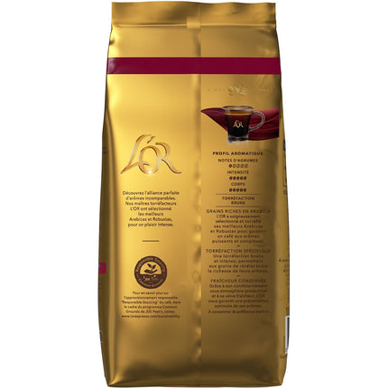 Café en grain L'OR Absolu Intensité 13 grains 1kg