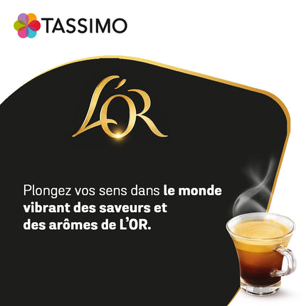 Capsules TASSIMO Café Long DECAFEINE x16