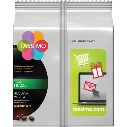 Café moulu TASSIMO L'OR Café Long Brésil 110.4g