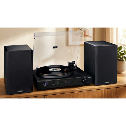 Platine vinyle LENCO LS-700BK avec enceintes - 2 x 100W RMS
