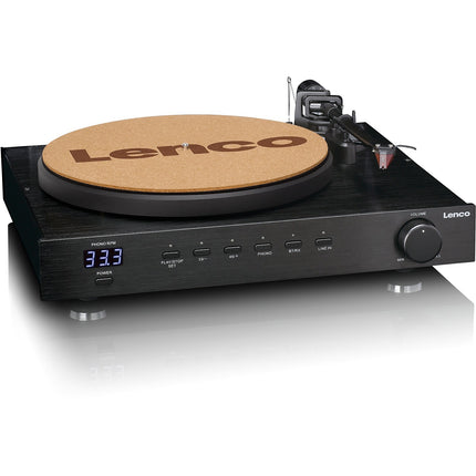 Platine vinyle LENCO LS-700BK avec enceintes - 2 x 100W RMS