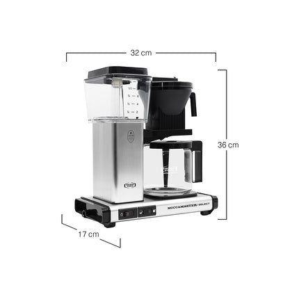 Cafetière filtre MOCCAMASTER Polished Silver
