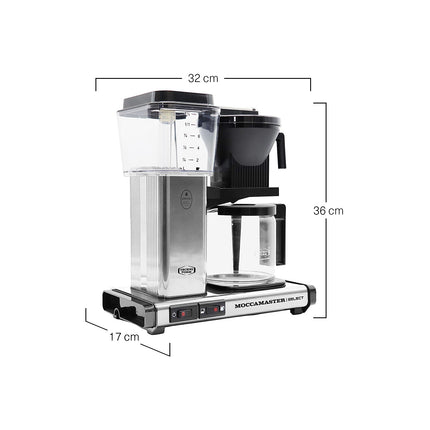 Cafetière filtre MOCCAMASTER Brushed