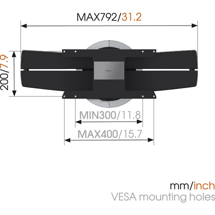 Support mural TV VOGEL'S NEXT 7346 LG OLED