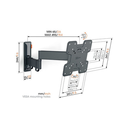 Support mural TV VOGEL'S TVM 3245 19-43''