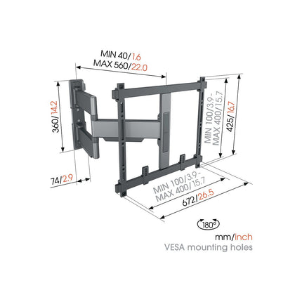Support mural TV VOGEL'S ELITE TVM 5445 32-65''