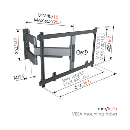 Support mural TV VOGEL'S ELITE TVM 5645 40-77''