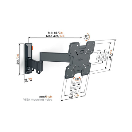 Support mural TV VOGEL'S COMFORT TVM 3248 19-43''