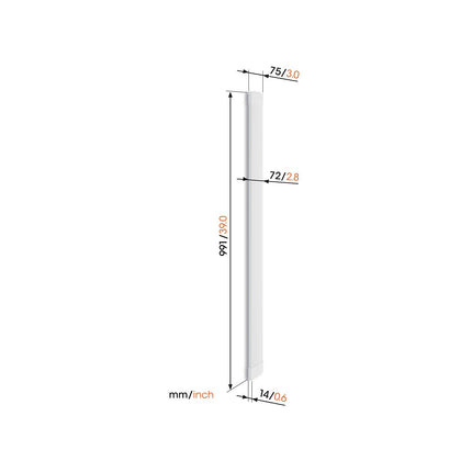 Cache câble TV VOGEL'S TVA 7000 cache cable blanc