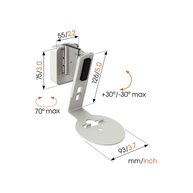 Support enceinte VOGEL'S pour SONOS ERA 100 blanc SWM 4111